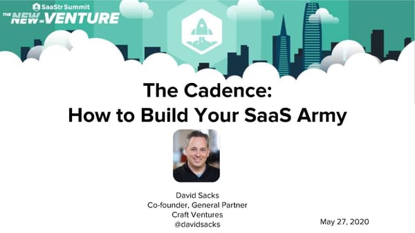 The Cadence: How to Create Your SaaS Army - Page 1